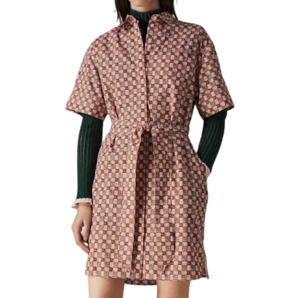NWOT Burberry Addy Check Cotton Shirt Dress 👗 - Size 4